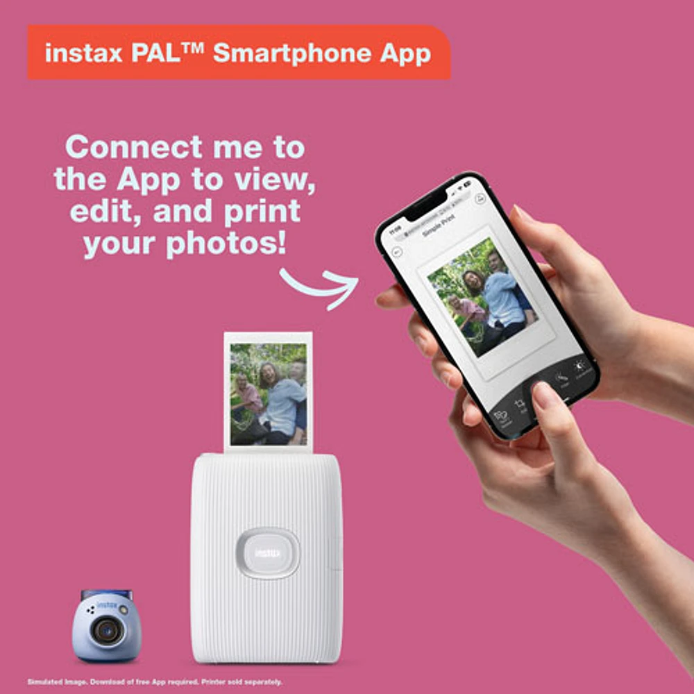 Fujifilm Instax Pal Digital Camera - Lavender Blue