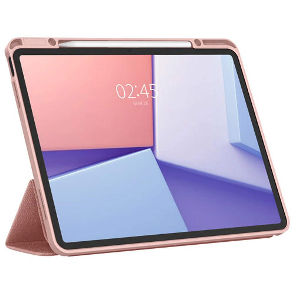 Spigen Urban Fit Folio Case for iPad Air 13" (2024) - Rose Gold