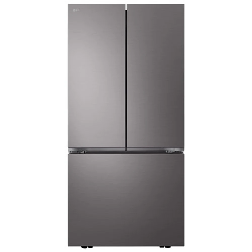 Réfrigérateur à 3 portes 25,1 pi³ 33 po avec machine à glaçons automatique de LG (LF25S6200D) - Inox noir