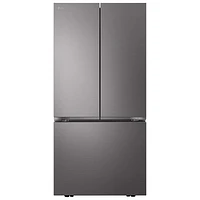 Réfrigérateur à 3 portes 25,1 pi³ 33 po avec machine à glaçons automatique de LG (LF25S6200D) - Inox noir