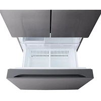 Réfrigérateur à 3 portes 25,1 pi³ 33 po avec machine à glaçons automatique de LG (LF25S6200D) - Inox noir