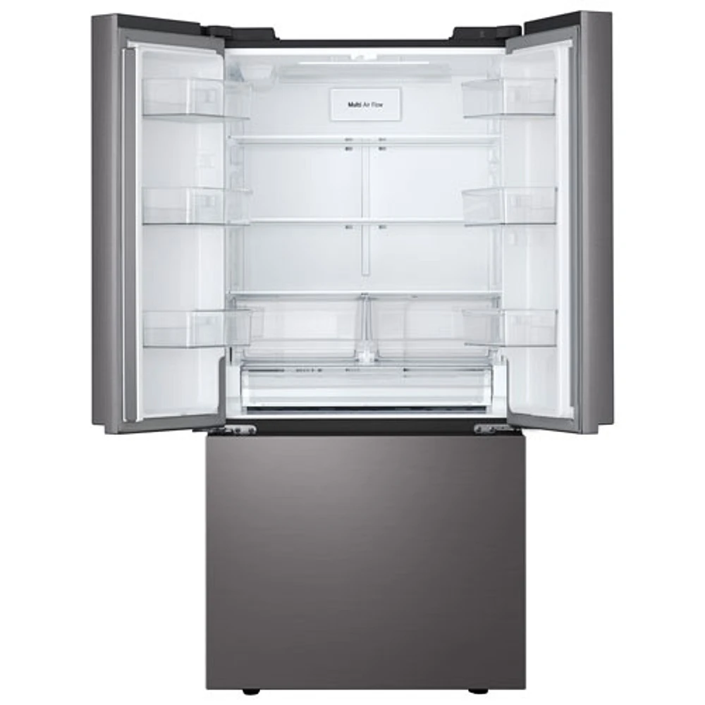 Réfrigérateur à 3 portes 25,1 pi³ 33 po avec machine à glaçons automatique de LG (LF25S6200D) - Inox noir