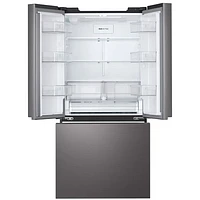 Réfrigérateur à 3 portes 25,1 pi³ 33 po avec machine à glaçons automatique de LG (LF25S6200D) - Inox noir