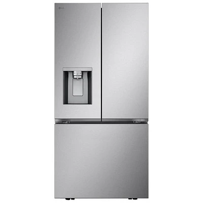 LG 33" 24.5 Cu. Ft. 3-door French Door Refrigerator with Water & Ice Dispenser (LF25S6330S) - Stainless Steel