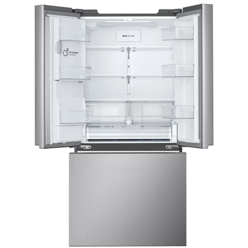 LG 33" 24.5 Cu. Ft. 3-door French Door Refrigerator with Water & Ice Dispenser (LF25S6330S) - Stainless Steel