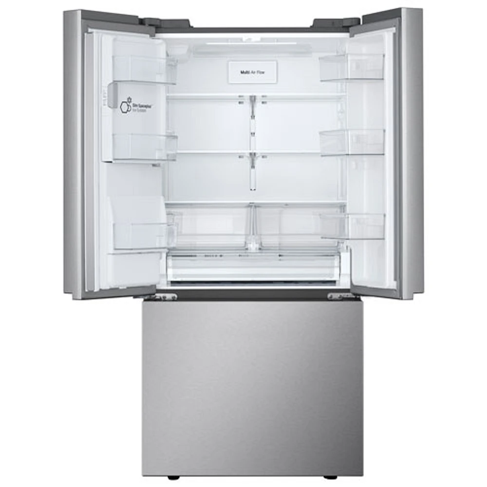 LG 33" 24.5 Cu. Ft. 3-door French Door Refrigerator with Water & Ice Dispenser (LF25S6330S) - Stainless Steel