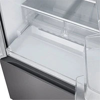 Réfrigérateur à 3 portes 24,5 pi³ 33 po avec distributeur d'eau et de glaçons de LG (LF25S6330D) - Inox noir