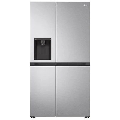 LG 36" 29 Cu. Ft. Side-By-Side Refrigerator with Water & Ice Dispenser (LS29S3230V) - Platinium Silver