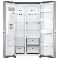 LG 36" 29 Cu. Ft. Side-By-Side Refrigerator with Water & Ice Dispenser (LS29S3230V) - Platinium Silver