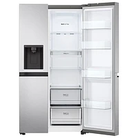 LG 36" 29 Cu. Ft. Side-By-Side Refrigerator with Water & Ice Dispenser (LS29S3230V) - Platinium Silver