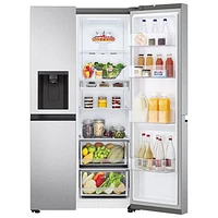 LG 36" 29 Cu. Ft. Side-By-Side Refrigerator with Water & Ice Dispenser (LS29S3230V) - Platinium Silver