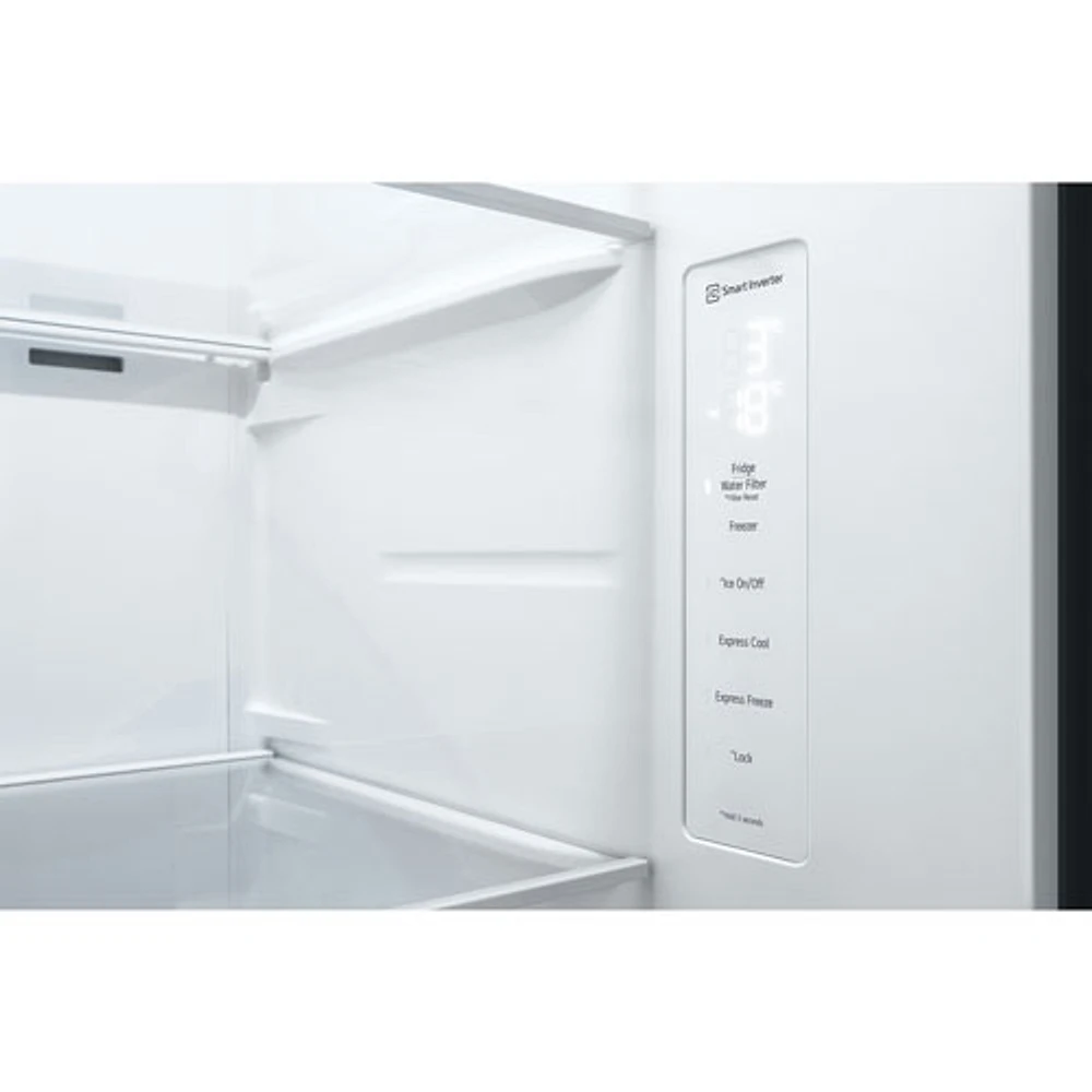 LG 36" 29 Cu. Ft. Side-By-Side Refrigerator with Water & Ice Dispenser (LS29S3230V) - Platinium Silver