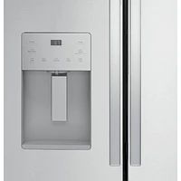 GE 36" 20.6 Cu. Ft. French Door Refrigerator with Ice Dispenser (GYE21JYMFS) - Stainless Steel