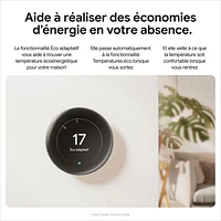 Thermostat intelligent Wi-Fi Nest Learning de Google (4e génération