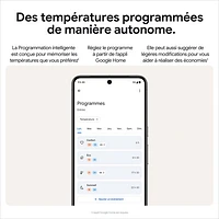 Thermostat intelligent Wi-Fi Nest Learning de Google (4e génération