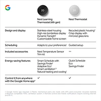 Thermostat intelligent Wi-Fi Nest Learning de Google (4e génération