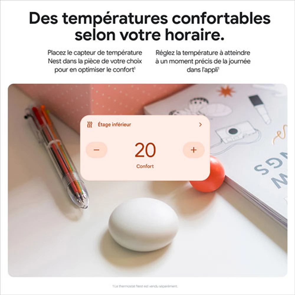 Capteur de température Nest de Google (2e génération