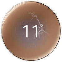 Google Nest Wi-Fi Smart Learning Thermostat (4th Generation) - Polished Gold