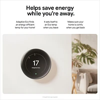 Google Nest Wi-Fi Smart Learning Thermostat (4th Generation) - Polished Gold