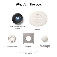 Google Nest Wi-Fi Smart Learning Thermostat (4th Generation) - Polished Gold
