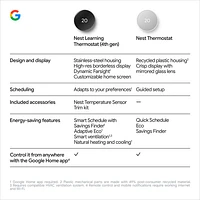 Google Nest Wi-Fi Smart Learning Thermostat (4th Generation) - Polished Gold