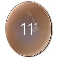 Google Nest Wi-Fi Smart Learning Thermostat (4th Generation) - Polished Gold