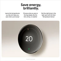 Google Nest Wi-Fi Smart Learning Thermostat (4th Generation) - Polished Gold