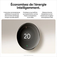Google Nest Wi-Fi Smart Learning Thermostat (4th Generation) - Polished Gold