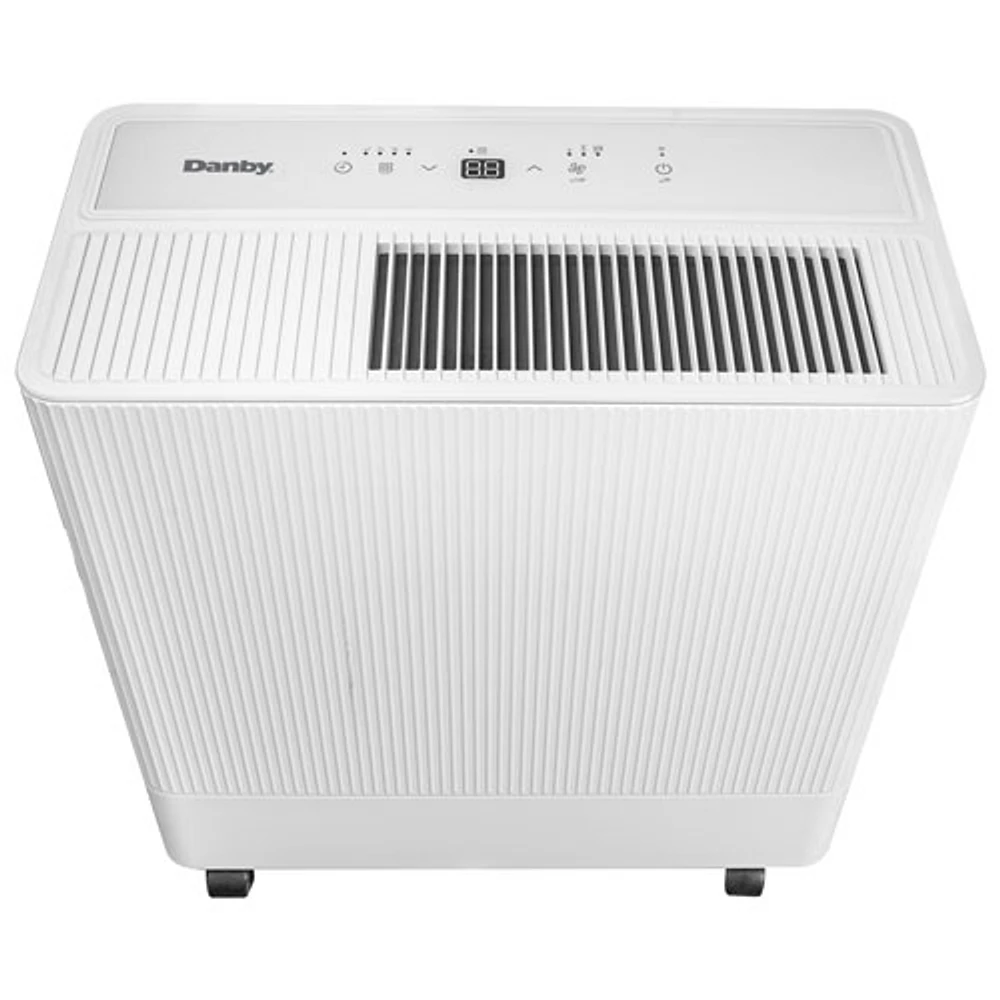 Danby Dehumidifier with Smart Dehumidify & Wi-Fi - 50-Pint - White