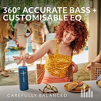 Ultimate Ears BOOM 4 Waterproof Bluetooth Wireless Speaker - Raspberry Red