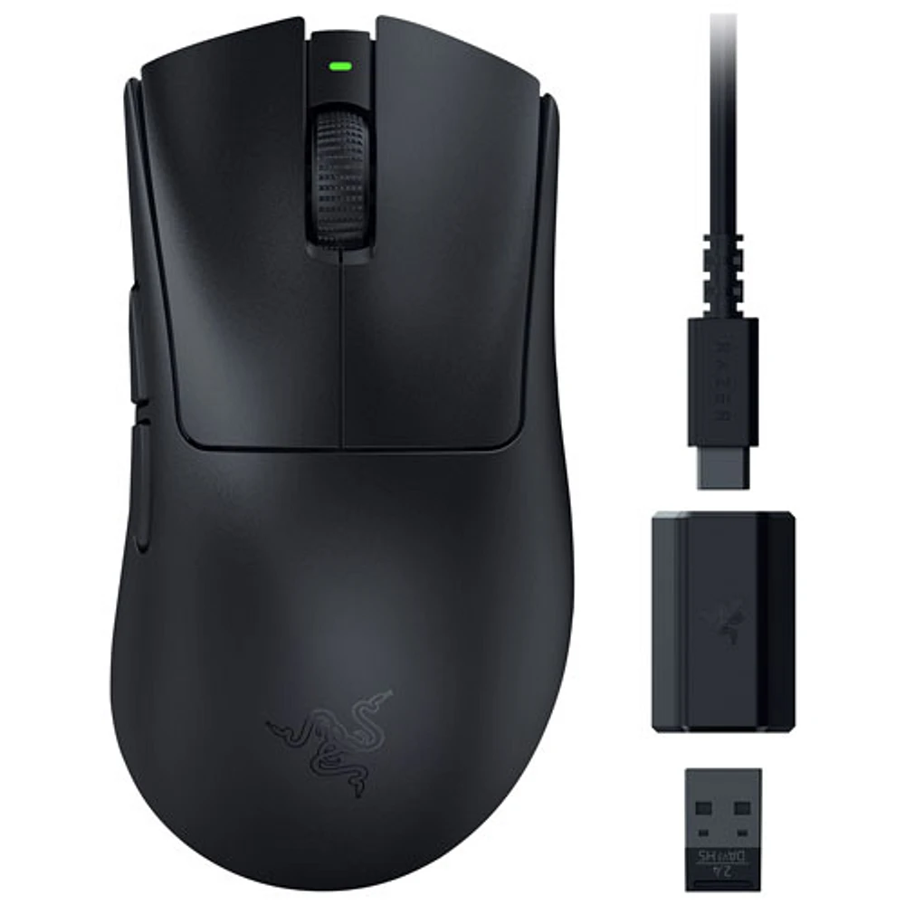 Razer DeathAdder V3 HyperSpeed 26000 DPI Wireless Optical Gaming Mouse - Black