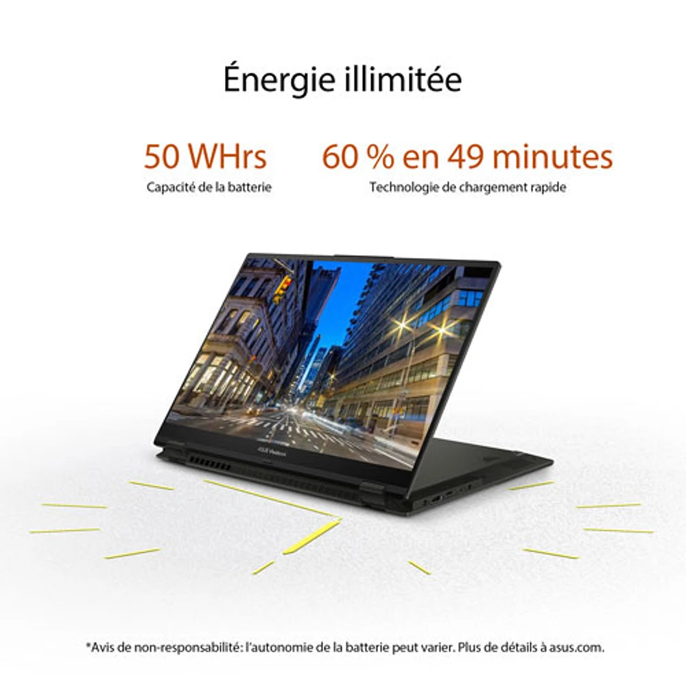 ASUS Vivobook S 16 Flip 16" Touchscreen Laptop - Midnight Black (Intel Core i5-13500H/1TB SSD/16GB RAM)