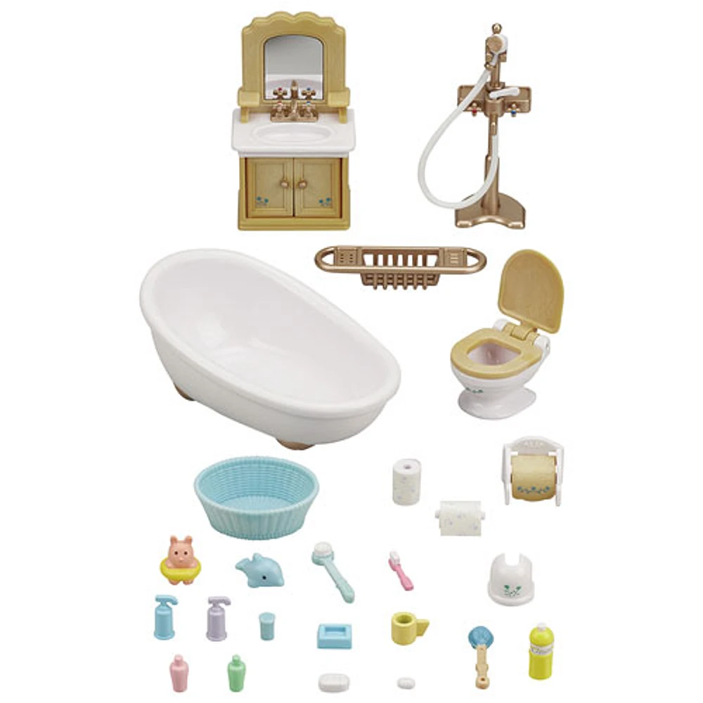 Calico Critters Country Bathroom Playset