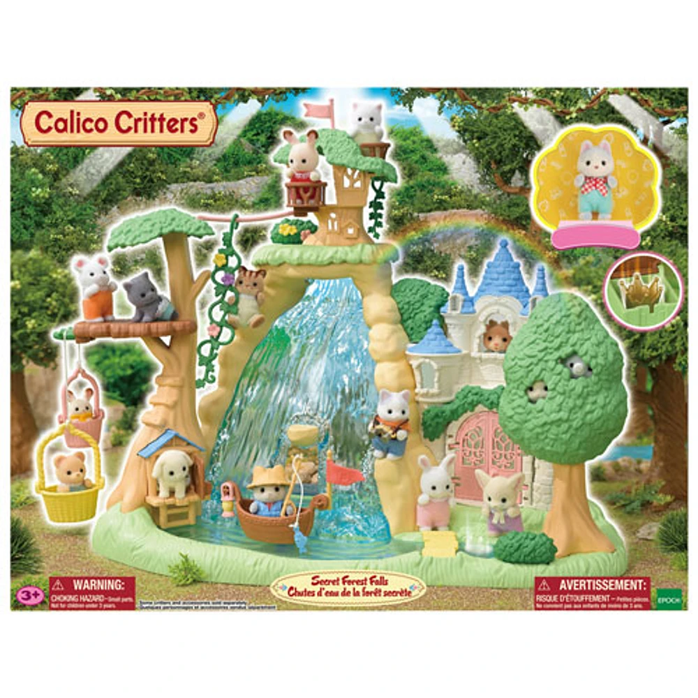 Calico Critters Secret Forest Falls Playset