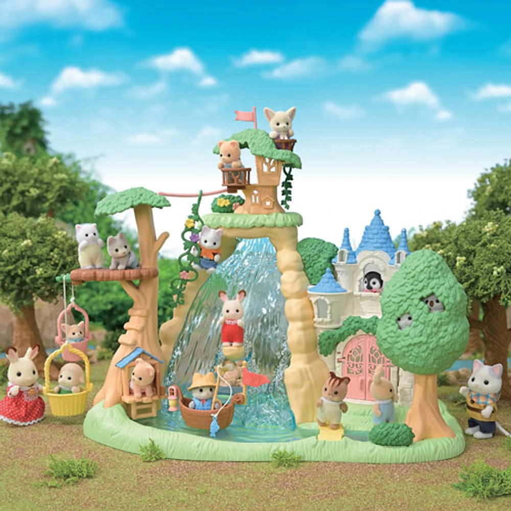 Calico Critters Secret Forest Falls Playset