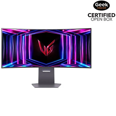 Boîte ouverte - Moniteur de jeu FreeSync G-Sync DEL DELO incurvé UHD 4K 240 Hz GTG 0,03 ms de 34 po UltraGear de LG