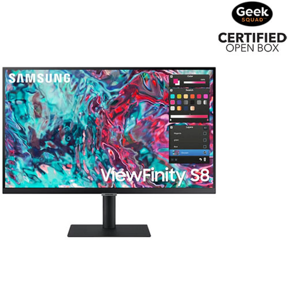 Open Box - Samsung ViewFinity S8 27" 4K UHD IPS Monitor (LS27B800TGNXGO)