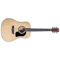 Washburn Apprentice Dreadnought Acoustic Guitar with Hard Shell Case - Natural