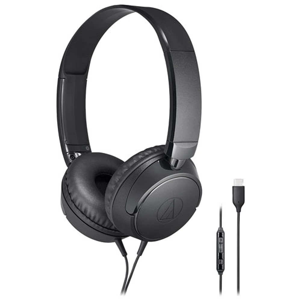 Audio-Technica ATH-S120C On-Ear Headphones with USB-C