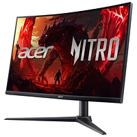 Moniteur FreeSync DEL AV incurvé QHD GàG 1 ms 180 Hz de 31,5 po Nitro d'Acer (XZ320QU) - Exclusivité Best Buy