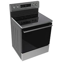 Hisense 30" 5.8 Cu. Ft. True Convection Freestanding Electric Air Fry Range (HBe3502CAS) - Stainless