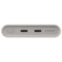 Chargeur portable USB-C à recharge rapide PD 25 W de 10 000 mAh avec chargeur sans fil de Samsung - Beige