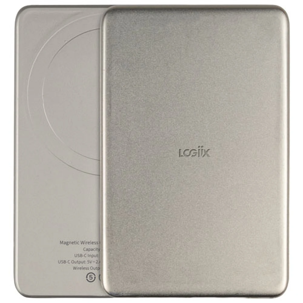 LOGiiX Piston Power MagSlim 5000 mAh 20W PD Power Bank with MagSafe - Titanium