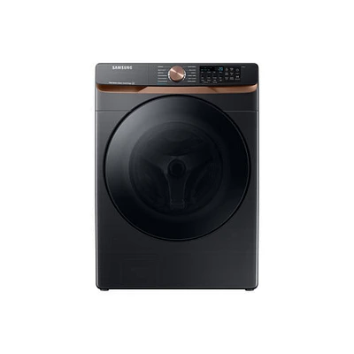 Open Box - Samsung 5.8 Cu. Ft. High Efficiency Front Load Steam Washer - Black SS - Scratch & Dent