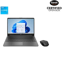 Open Box - HP 15.6" Laptop - Chalkboard Grey (Intel Core i3-1215U/512GB SSD/8GB RAM/Windows 11 Home)