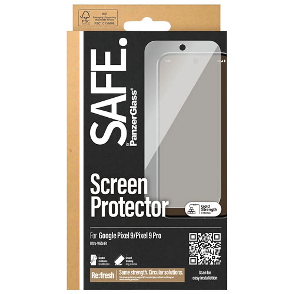 PanzerGlass SAFE Glass Screen Protector for Pixel 9/Pixel 9 Pro