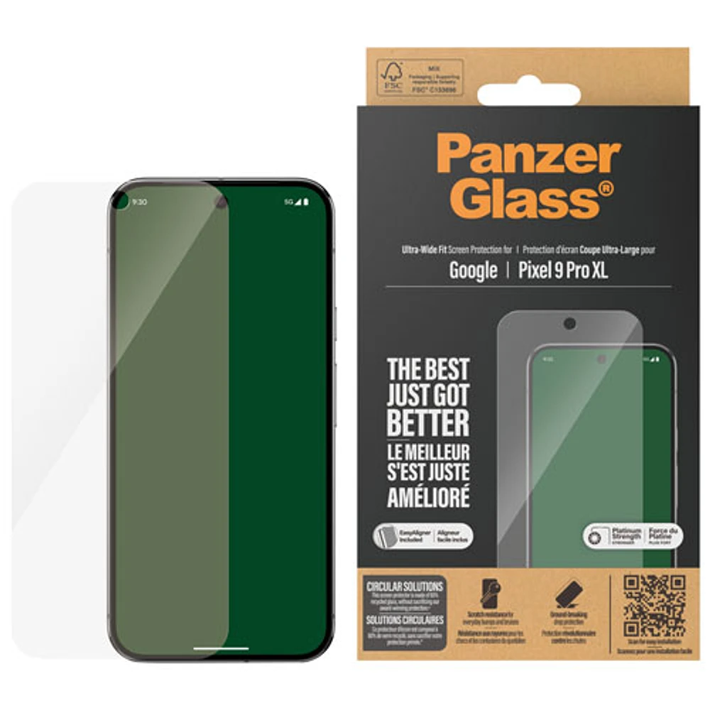 PanzerGlass Ultra-Wide Fit Glass Screen Protector for Pixel 9 XL