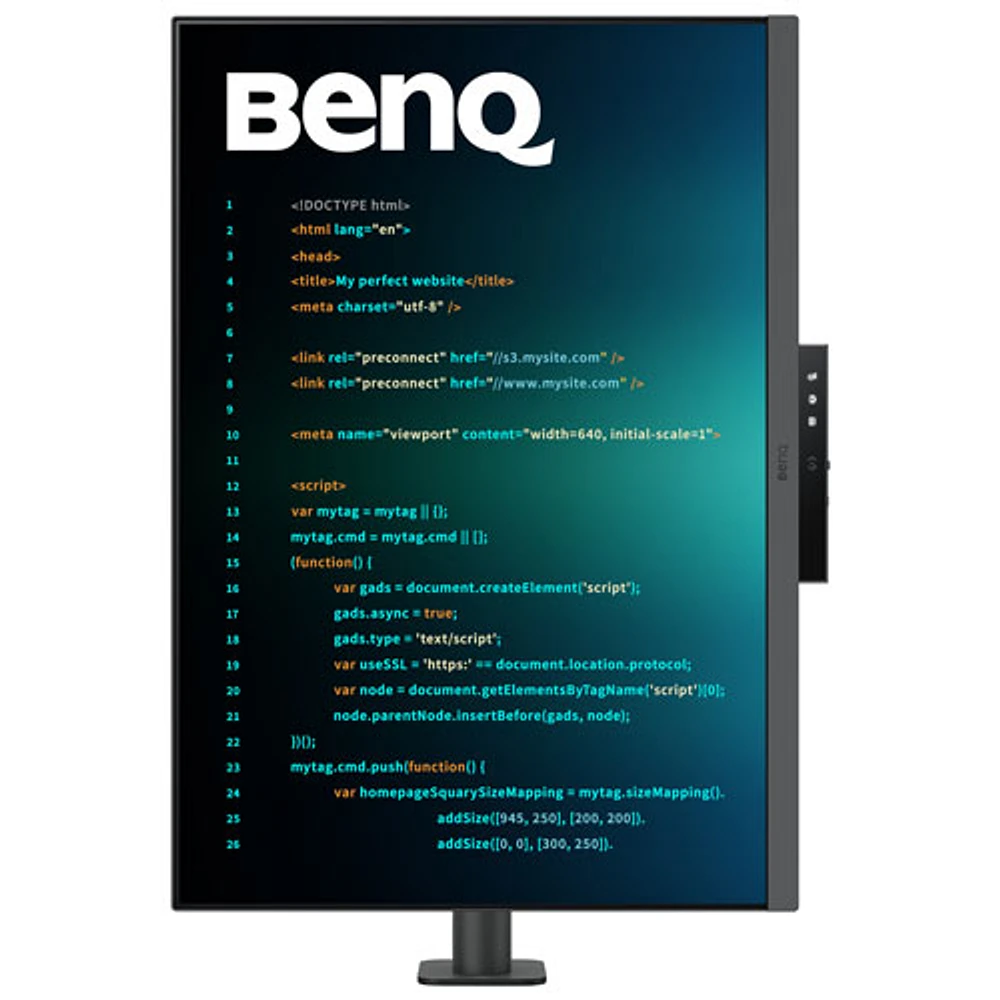BenQ 28.2" 4K UHD 60Hz 5ms IPS LCD FreeSync Monitor with Flexible Arm (RD280UA) - Metallic Grey
