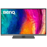 Moniteur de jeu FreeSync ACL IPS UHD 4K 60 Hz de 27 po de BenQ avec temps de réponse de 5 ms (PD2706U) - Gris métallique