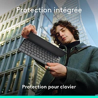 Clavier universel Keys-To-Go 2 de Logitech avec couvercle - Graphite - Anglais